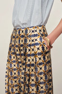 Jorien Drape Pants in Crinkled Silk Blend