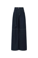 Cassia Raw Denim Wide Leg Jeans in Raw Denim