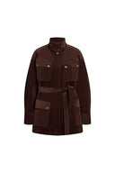 Tammy Belted Field Jacket in Heavyweight Corduroy