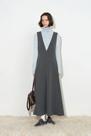 Thea V Neckline Sleeveless Dress