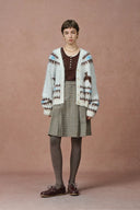 Elva Christmas Pony Knit Cardigan in Merino Mohair Multi-Yarn Knit