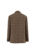 Blazer a cuadros Meare en mezcla de lana merino con pata de gallo