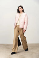 Rosalind Collarless Quilted Jacket in High-Density Down-Proof