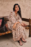 Brooke Handwork Perlenkettenkleid aus Cupro-Mischung