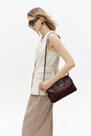 Soft Rialto Doppelkappentasche aus ölgewachstem Rindsleder