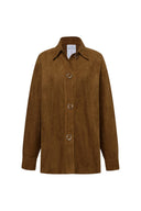 Brandy Lightweight Vegan Suede Shirt