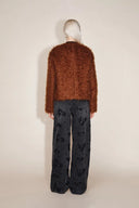 Peggy Boxy Cut Fur Coat in Mohair Faux Fur