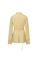 Xena Handgeparelde Riem Tailleblouse in Acetaatmix