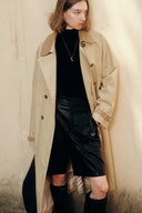 Morrone Belted Trench Coat in Cotton