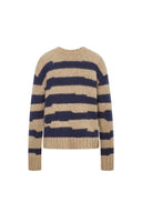 Ray Striped Sweater in Alpaca-Wool Blend Knit
