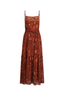 Jules handbemaltes persisches Blumen-Cami-Kleid