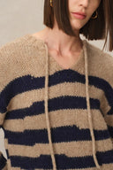 Ray Striped Sweater in Alpaca-Wool Blend Knit