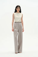Pantalones Sastre Halina en Mezcla de Lana Merino