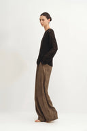 Pantalones de Descanso Hermione en Viscosa Lavada en Arena