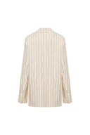 Veste de costume rayée Godwick en lin