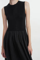 Amy Embroidered Dress in Mulberry Silk Blend