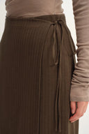 Completo coordinato blazer e pantaloni Fanny a righe spina di pesce in cotone