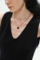 Alina Sculpted Sleeveless Top in Cotton Blend