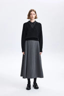 Freya Lagen-Top aus Baumwoll-Wollstrick