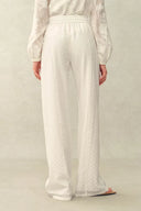 Pantalones con cordón floral Ava en encaje