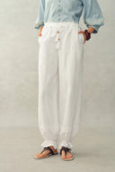 Pantalon ballon plissé Elsa en coton léger 100%