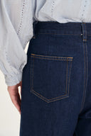 Hestia Hand Beaded Star Embellishment Jeans in Lyocell Denim