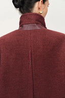 Sophie Cocoon Coat in Merino Wool Twill