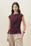 Gemma Ruched Short Sleeve Top