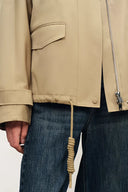 Juliette Contrast Plaid Lined Jacket in Water Repellent Cotton