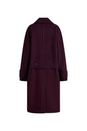 Manteau cocon double face Emma en laine mérinos