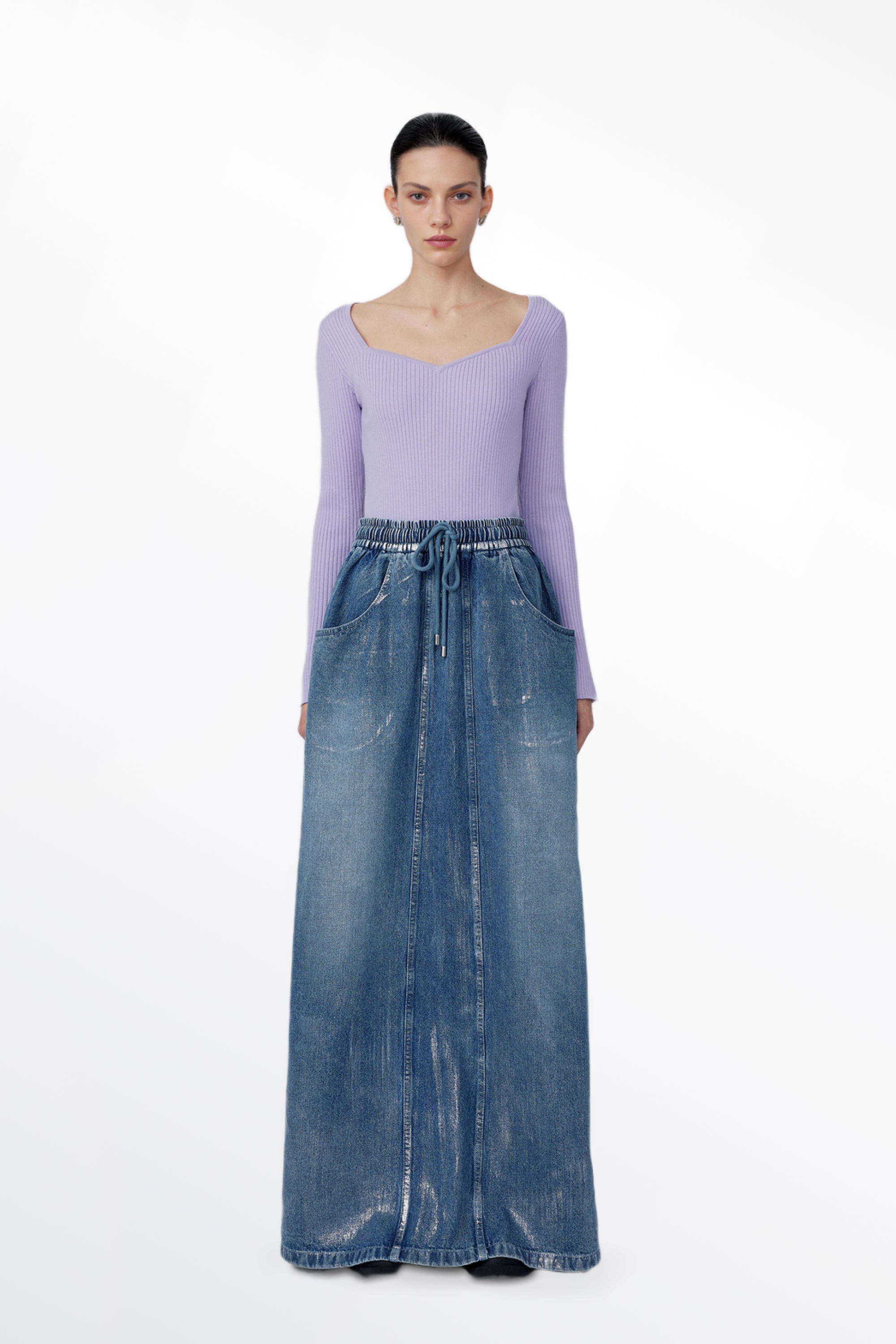 Dulsie Denim Skirt in Cotton