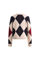 Hart Argyle Cardigan in Merino Wool Knit