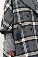 Capa reversible a cuadros Valmore