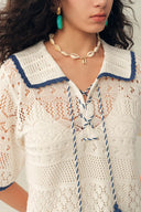 Completo Top e Gonna Helle in Crochet di Misto Lino