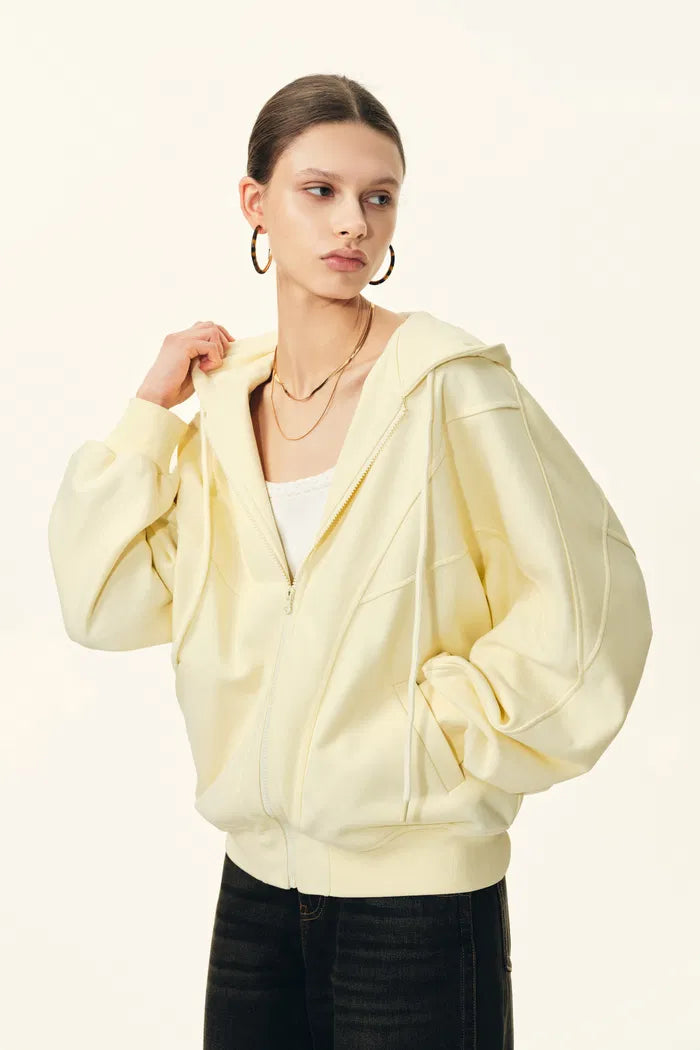 Melody Batwing Sleeve Oversized Hoodie in Cotton