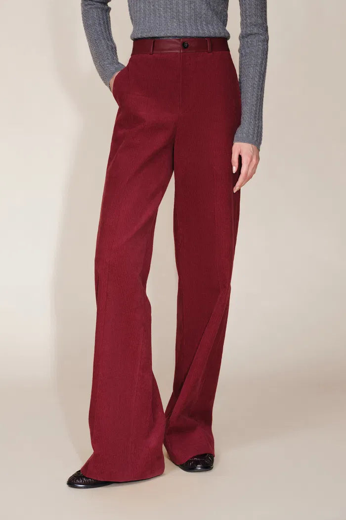 Cora Panel Track Pants in Cotton Corduroy