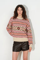 Fiona Fair Isle Sweater in 100% Wool