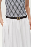 Arc Braided Leather Belt in Vegetable-Tanned Leather