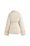 Chloe Lapel Down Jacket in High-Density Nylon