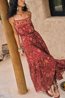Jules handbemaltes persisches Blumen-Cami-Kleid