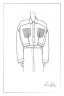 Juniper Washed Pleated Denim Jacket
