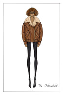 Sloane Vintage Padded Biker Jacket in Vegan Leather