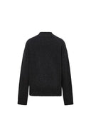 Lucy Mock Neck Sweater in Merino Wool Knit