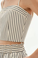 Ohio Cropped Tank Top and Shorts in Cotton Poplin