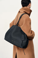 Brera Convertible Tote Bag Large in Full Grain Leather and Suede