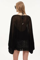 Whisper Two-Piece Cami Top and Shrug Set in Lightweight Sheer Knit and Acetate-Blend Fabric