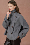Catherine Double Faced Cabanse Coat in Merino Wool