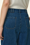 Yvonne Carpenter Denim Shorts in Gedeconstrueerd Tailoring