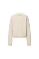 Lotus Beige Crewneck Sweatshirt in Cotton