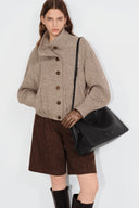 La Scala Large Bag in Pebble Grain Top Grain Leather